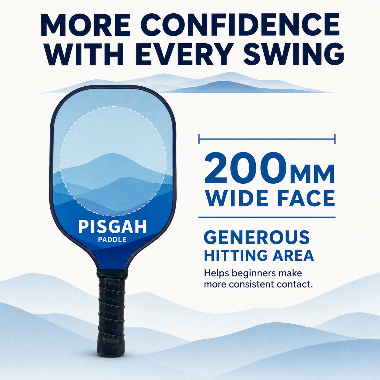 Trailblazer wide face and generous hitting area